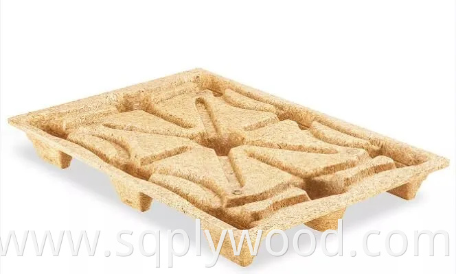 1100X1100mm Mdi Glue Compressed Wood Pallet Molded Presswood Pallets for Package